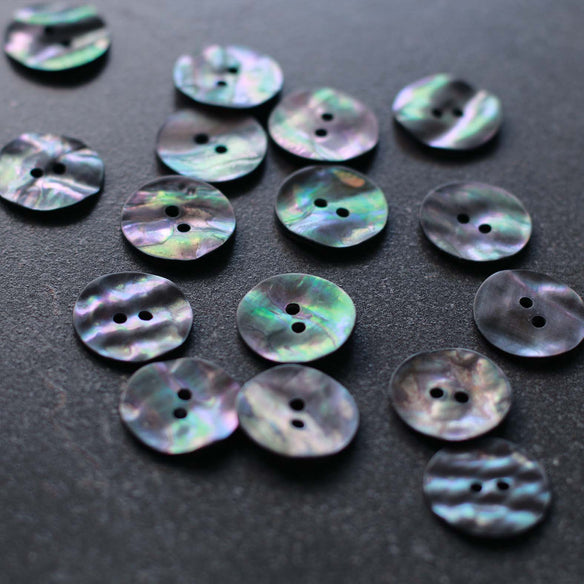20mm Mother of Pearl Button - Dark
