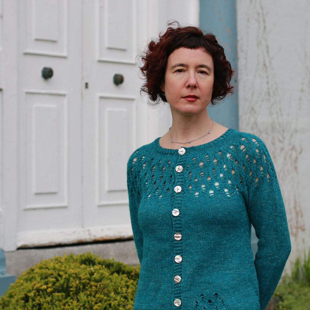 Holly Blue Cardigan | Digital Hand-Knitting Pattern | Sport Weight