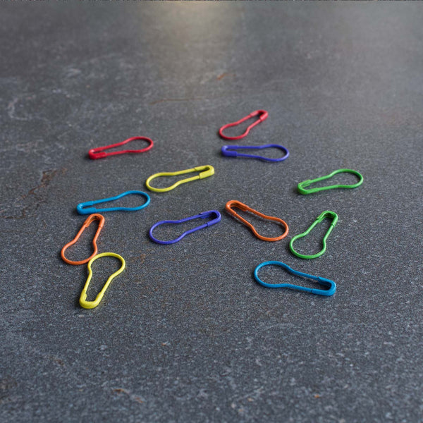 Multi-coloured Knitter's Safety Pins - Stolen Stitches