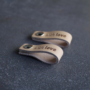 Leather Tags with Snap