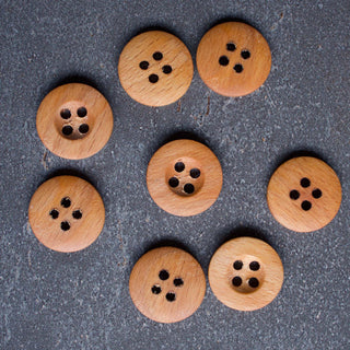 25 mm Wooden Button | Set of 8