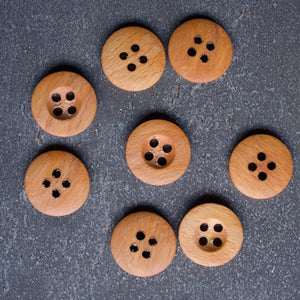 25 mm Wooden Button | Set of 8