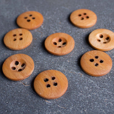 25 mm Wooden Button | Set of 8